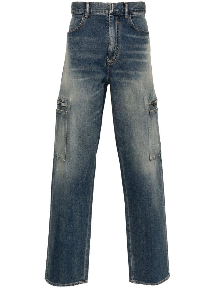 Givenchy Medium Blue Straight Leg Denim Trousers