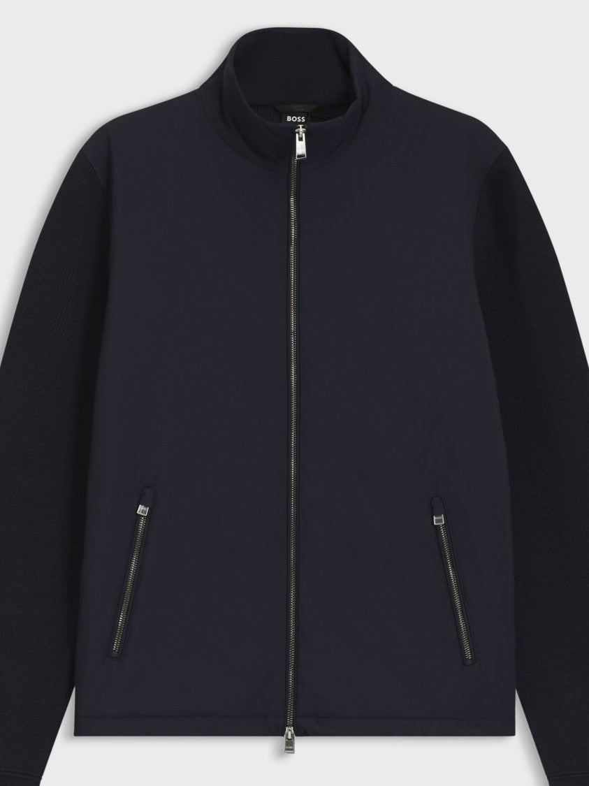 Hugo Boss Black P Ulmo Zip-Up Textured Jacket
