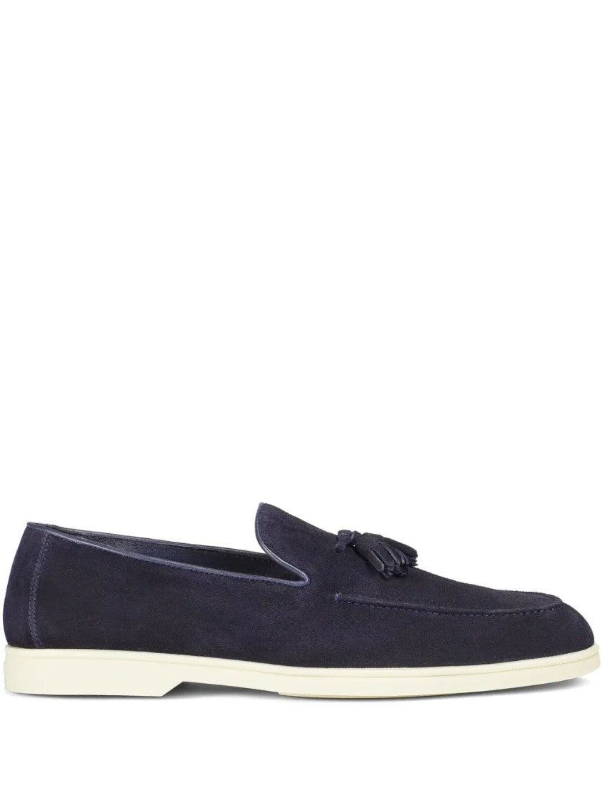Doucal's Tassel Suede Loafers