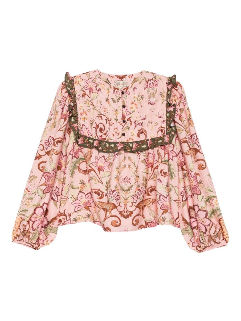 Barbour Loose-Fitting Blouse With Floral Patterns