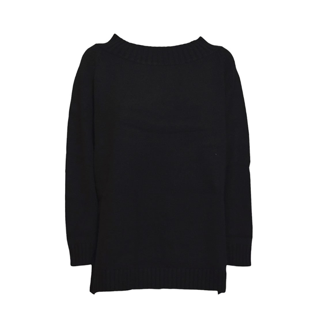 Max Mara Radames Off-Shoulder Sweater In Black Wool And Cashmere