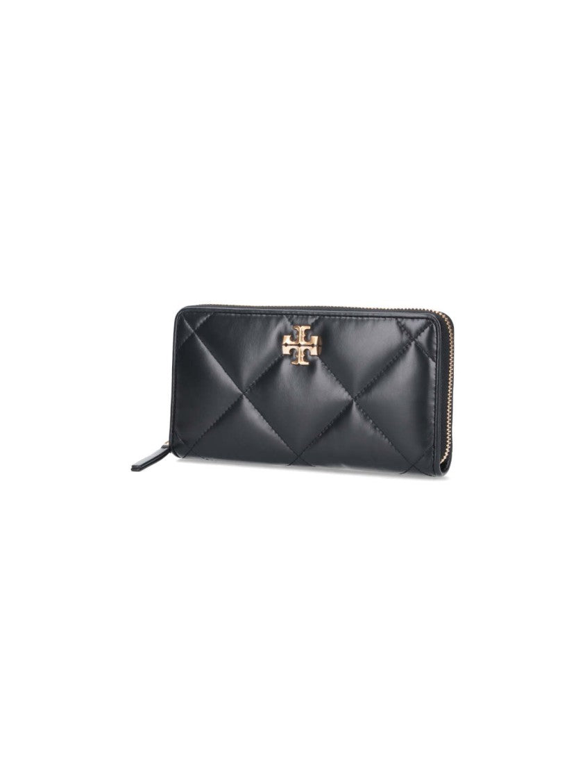 Tory Burch "Kira" Continental Wallet, In Black Calfskin