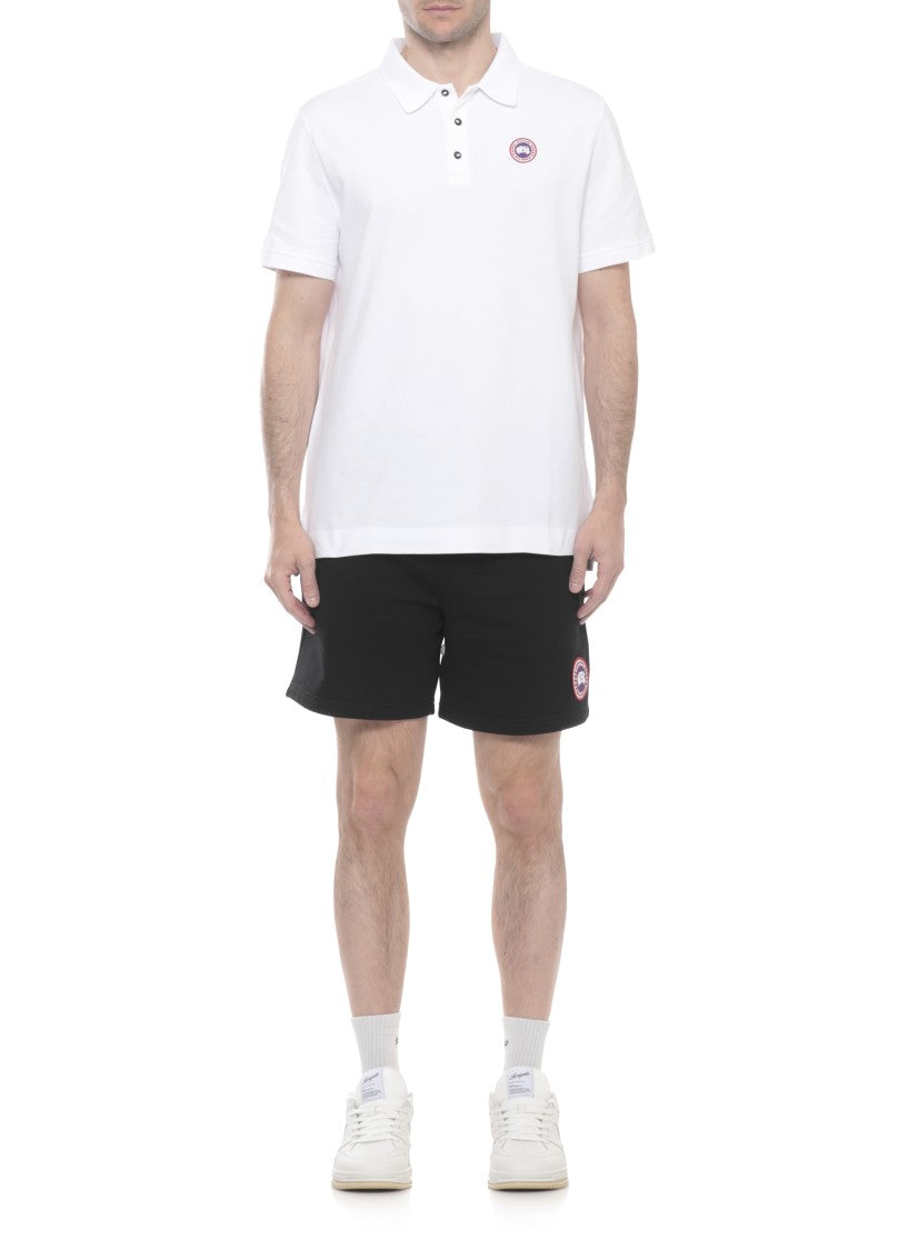 Canada Goose White Beckley Polo Shirt