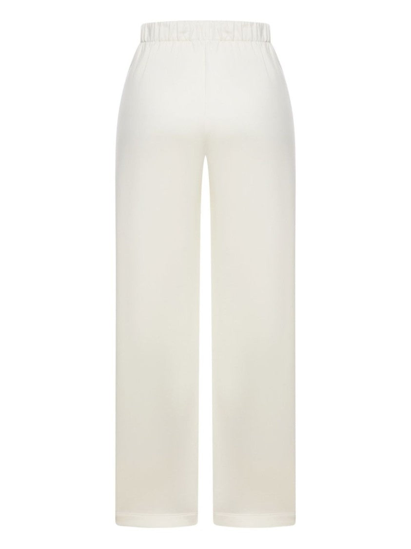 Max Mara Cropped Wide-Leg Trousers With Elastic Waistband