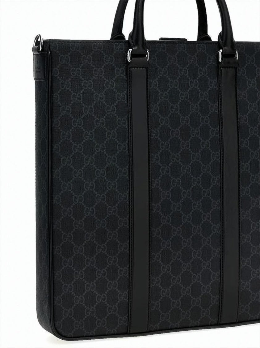 Gucci Canvas Tote Bag With Monogram Pattern