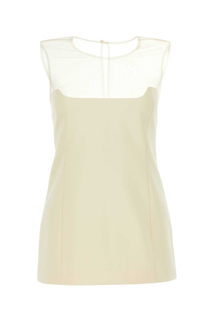 Khaite Ivory Cotton Blend Top
