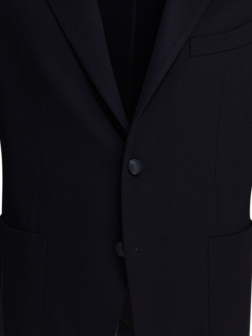 Tagliatore Tailored Black Jacket With Notch Lapels