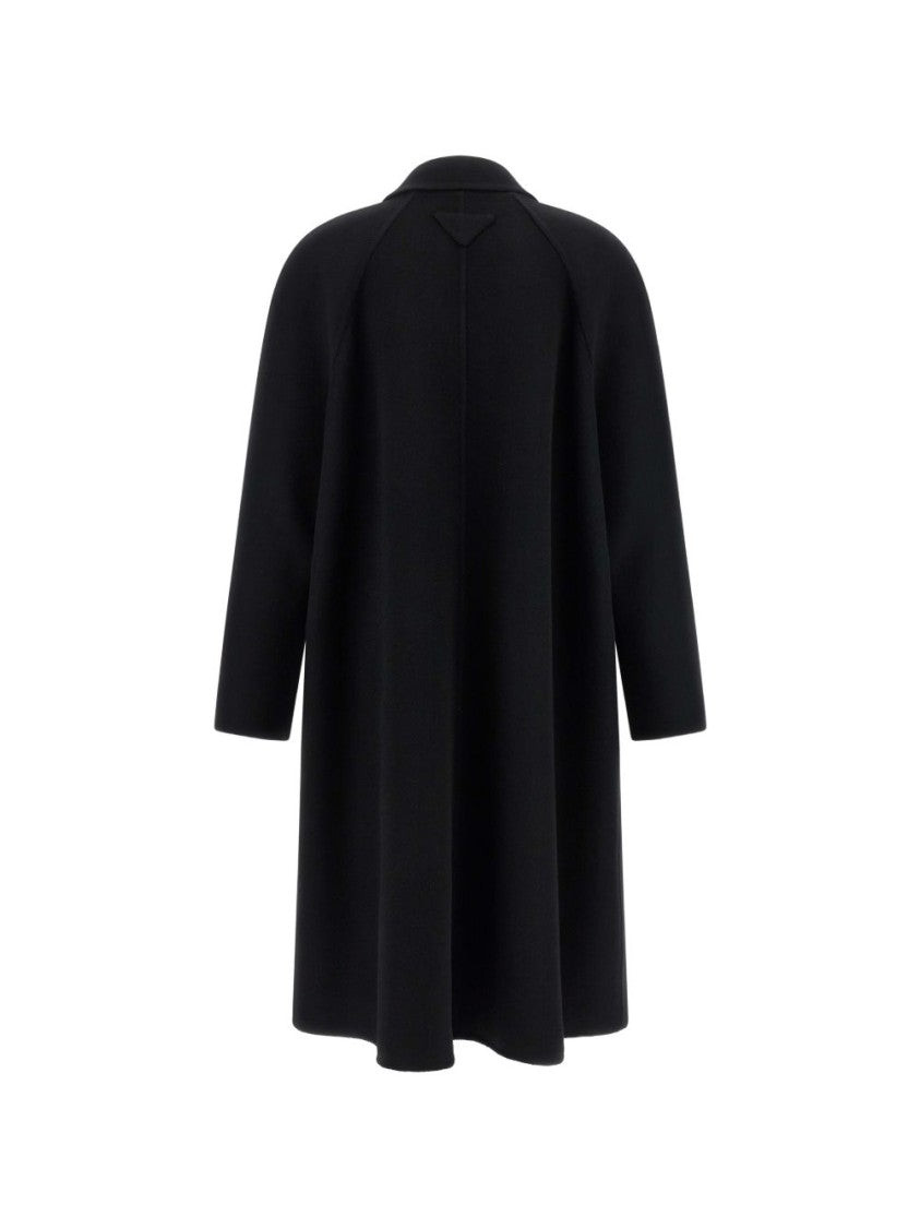 Prada Black Minimalist Subtle Triangular Jacket