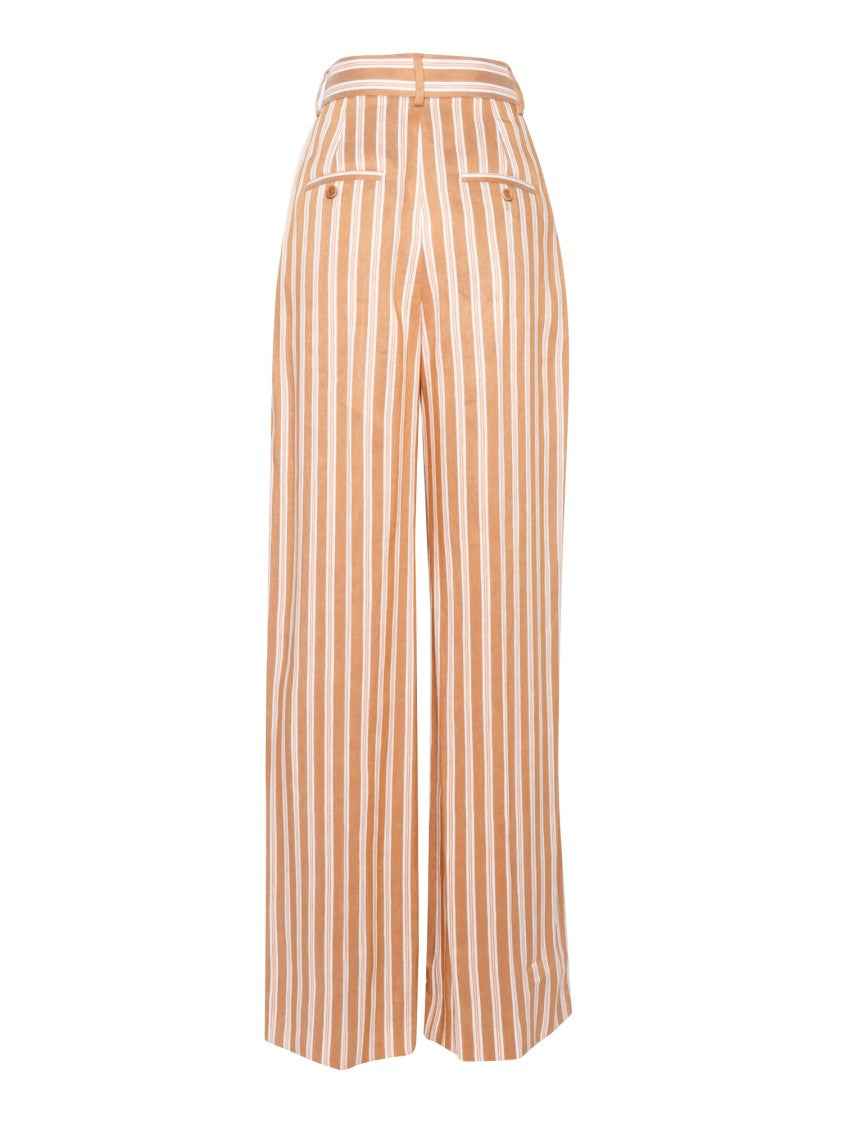 Alberta Ferretti Multicolor Wide-Leg Trousers With Tailored Fit