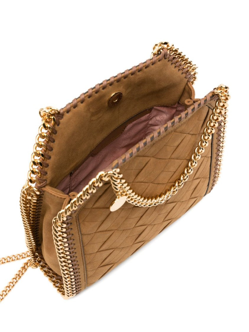 Stella Mccartney Black Structured Rectangular Woven Bag