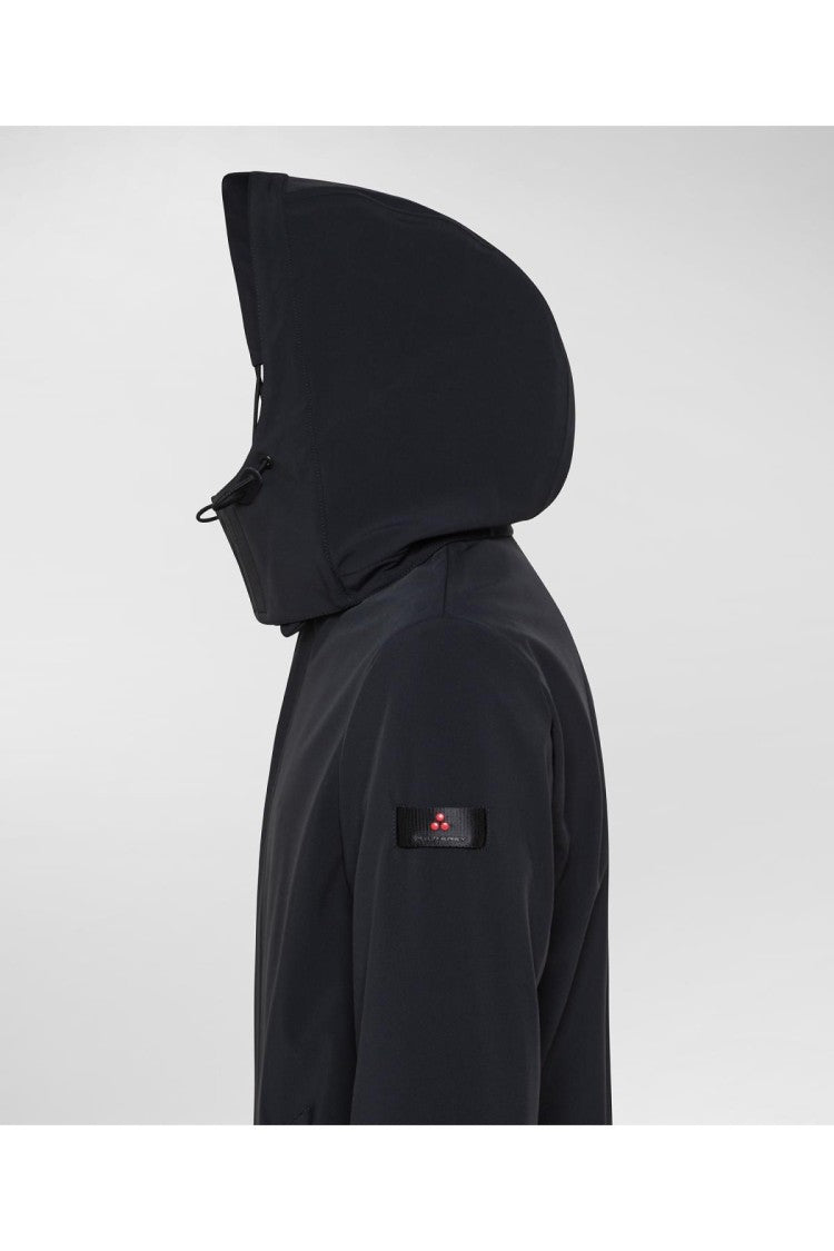 Peuterey Blue Nylon Hooded Parka