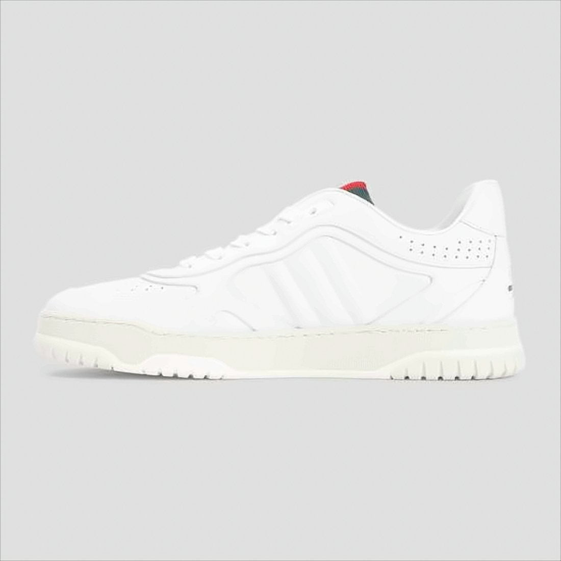 Gucci Leather Sneakers With Distinctive Striped Detail