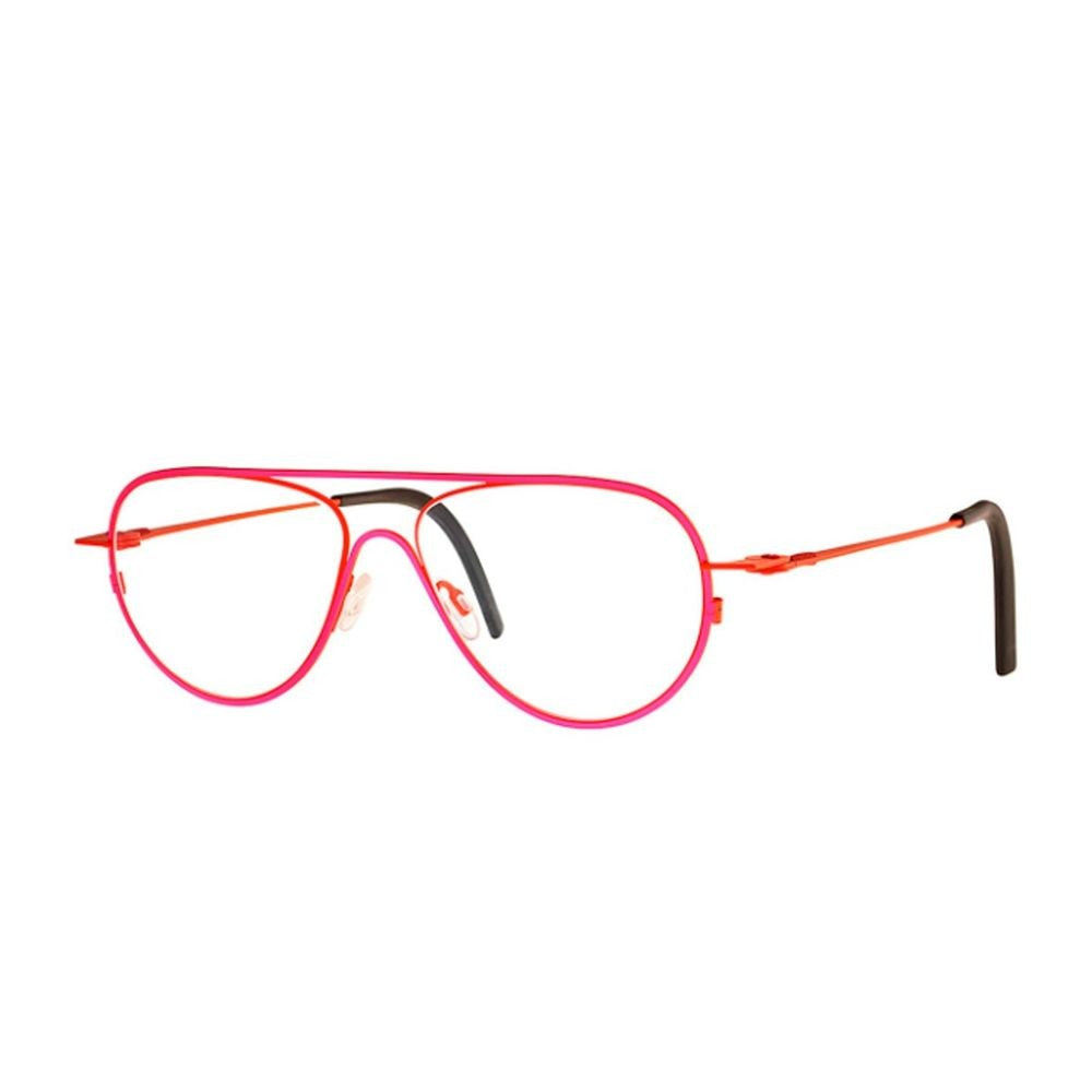 Theo Fuchsia/Orange Isohypse Metal Pilot Optical Frames