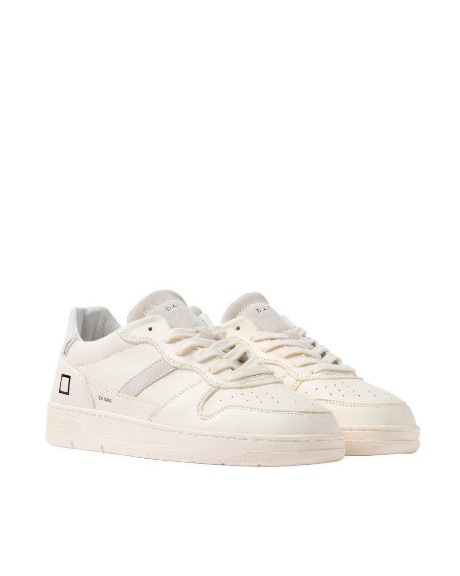 D.A.T.E Court 2.0 Mono White Sneakers
