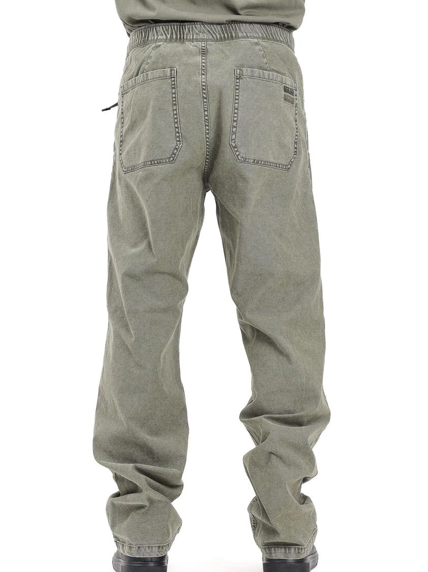 Napapijri Military Green Delavé Stretch Cotton Pants