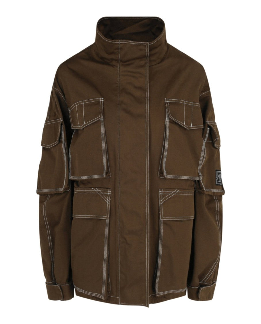 Versace Contrast-Hood Jacket