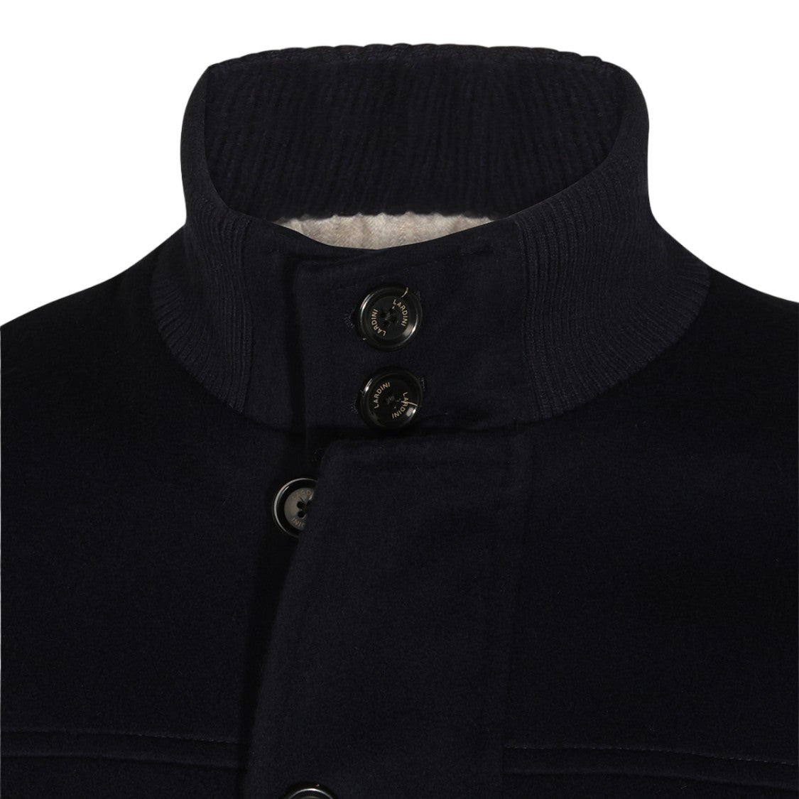 Lardini Casual Structured Ribbed Flap Pocket Jacket