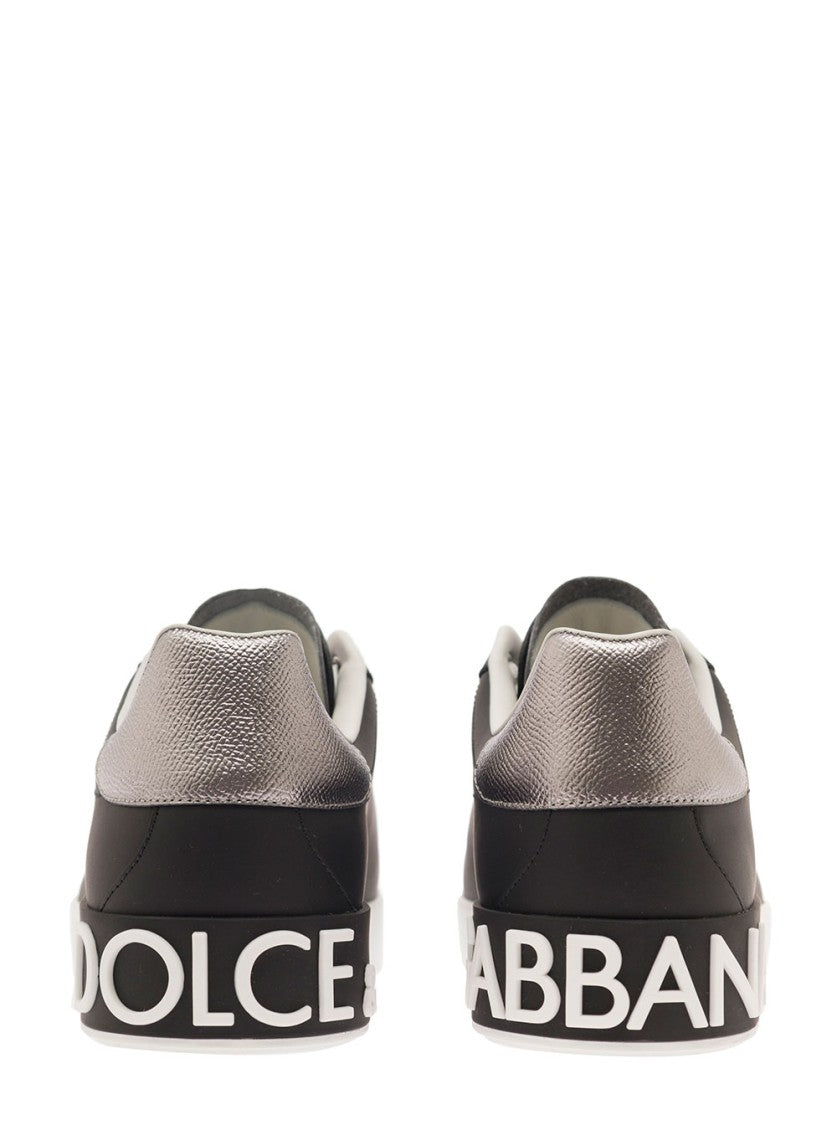 Dolce & Gabbana Portofino' Black Low Top Sneakers