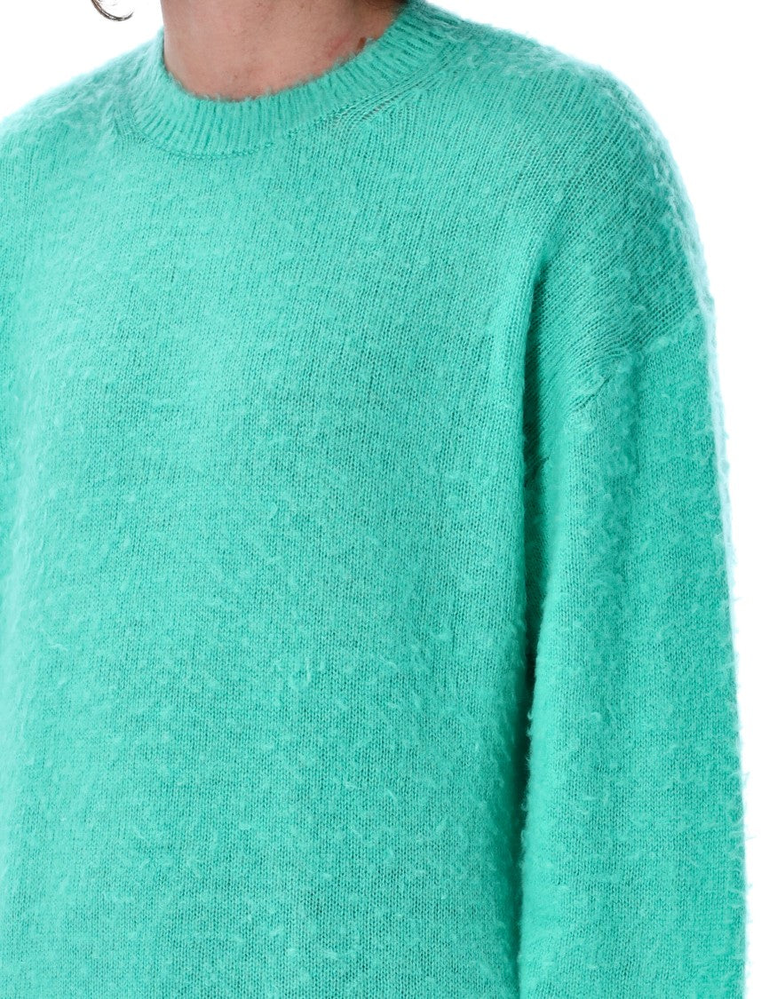 Auralee Brushed Wool Cashmere Silk Knit Sweater