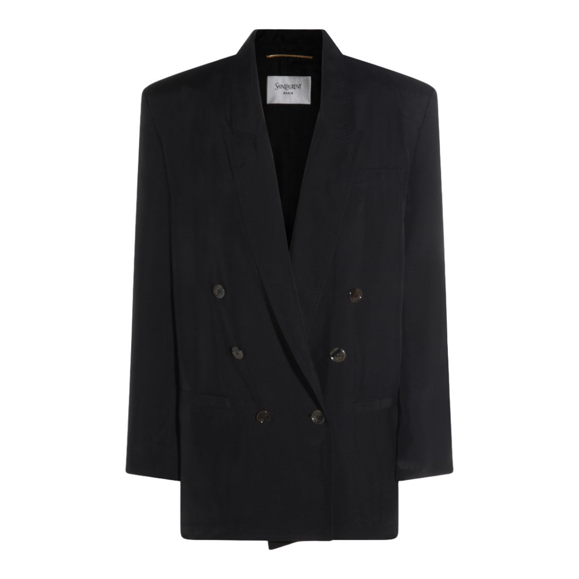 Saint Laurent Double-Breasted Black Jacket