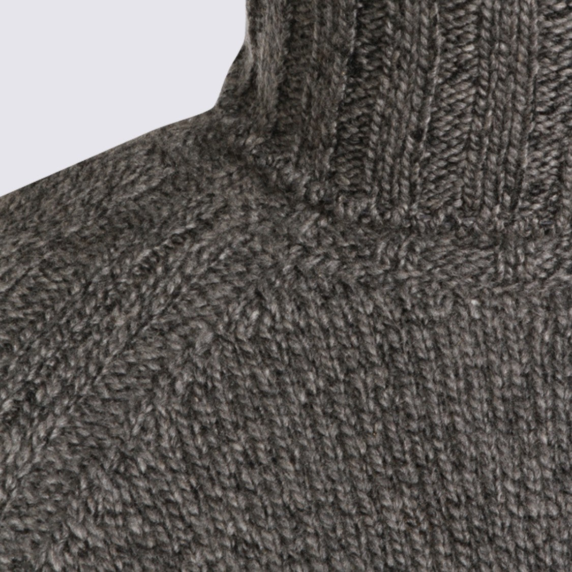 Zegna Dark Grey Cashmere Knitwear