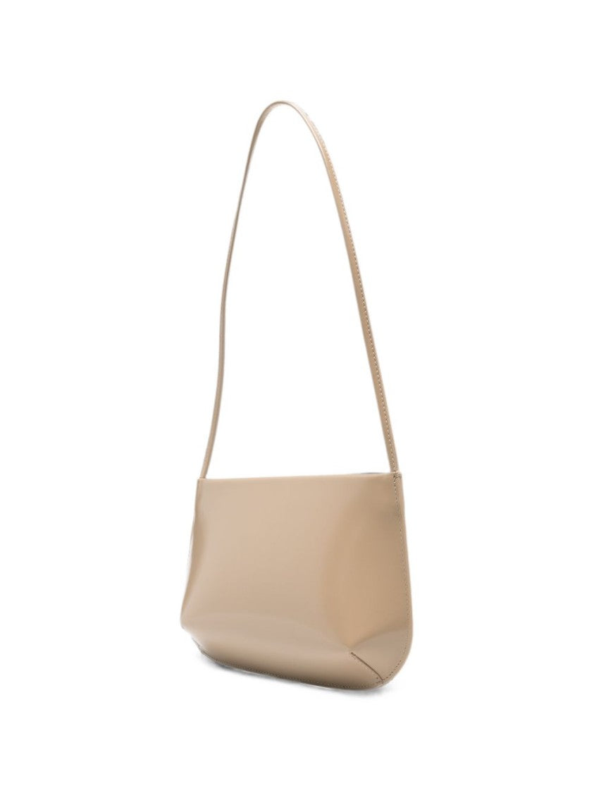 Fane Beige Bra Smooth Leather Shoulder Bag
