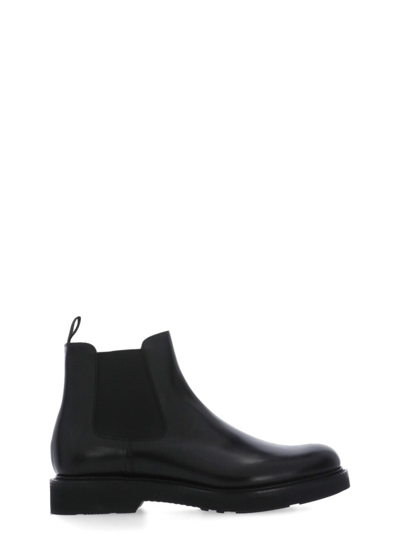 Church's Black Smooth Leather Ankle Boots