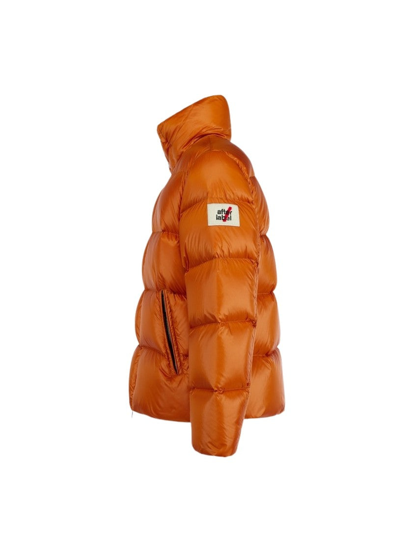 After Label Chamonix Short Quilted Glossy Nylon Down Jacket