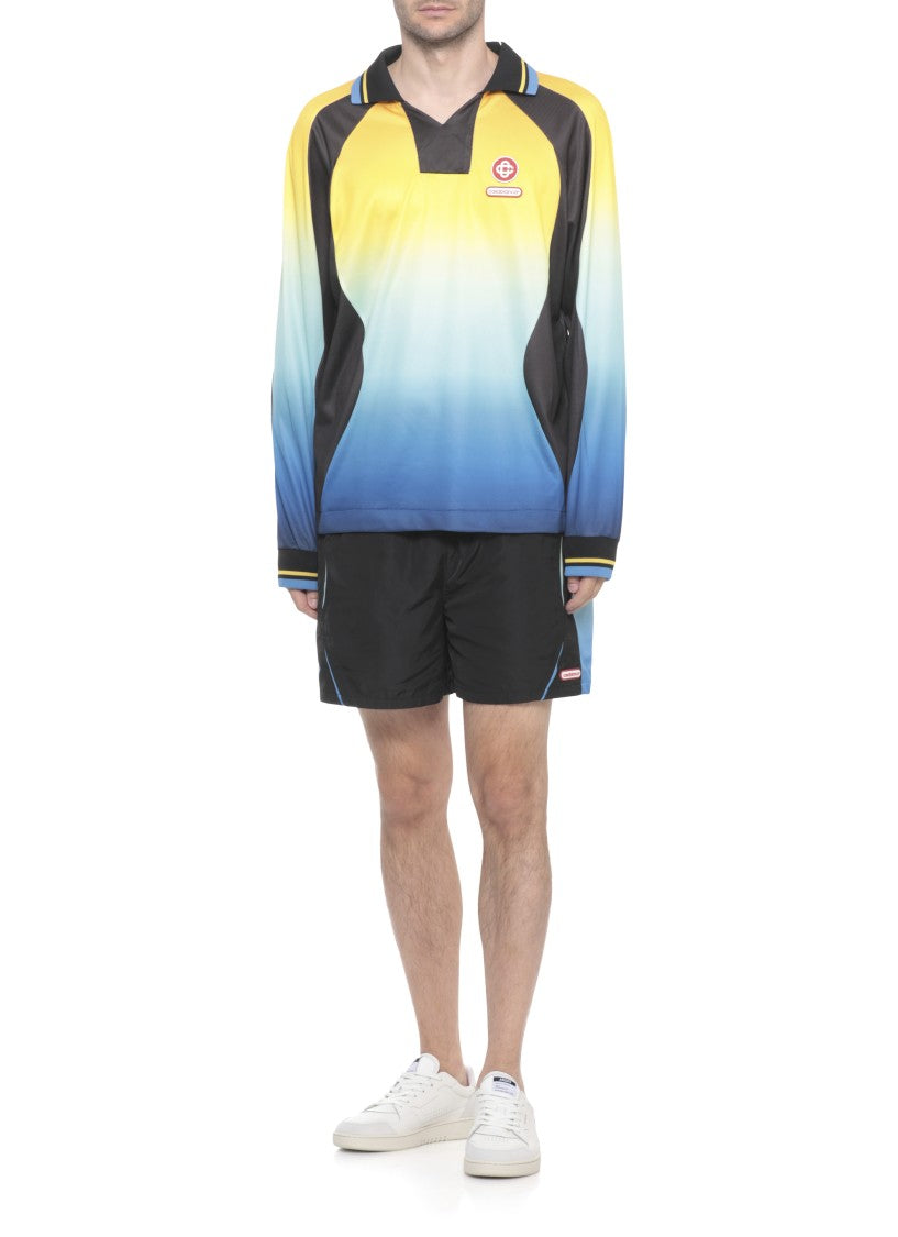Casablanca Multicolored Gradient Pattern Activewear Jersey