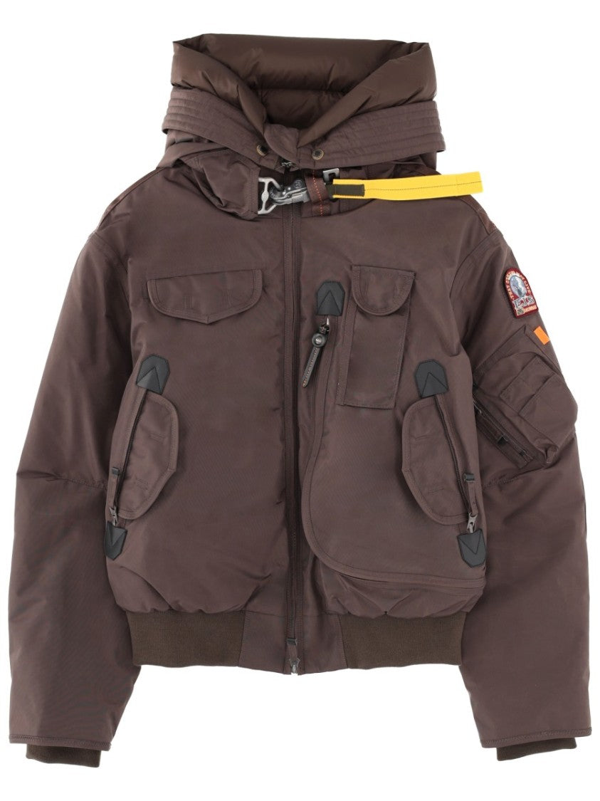 Parajumpers Black Polyamide Gobi Utility Bomber Jacket