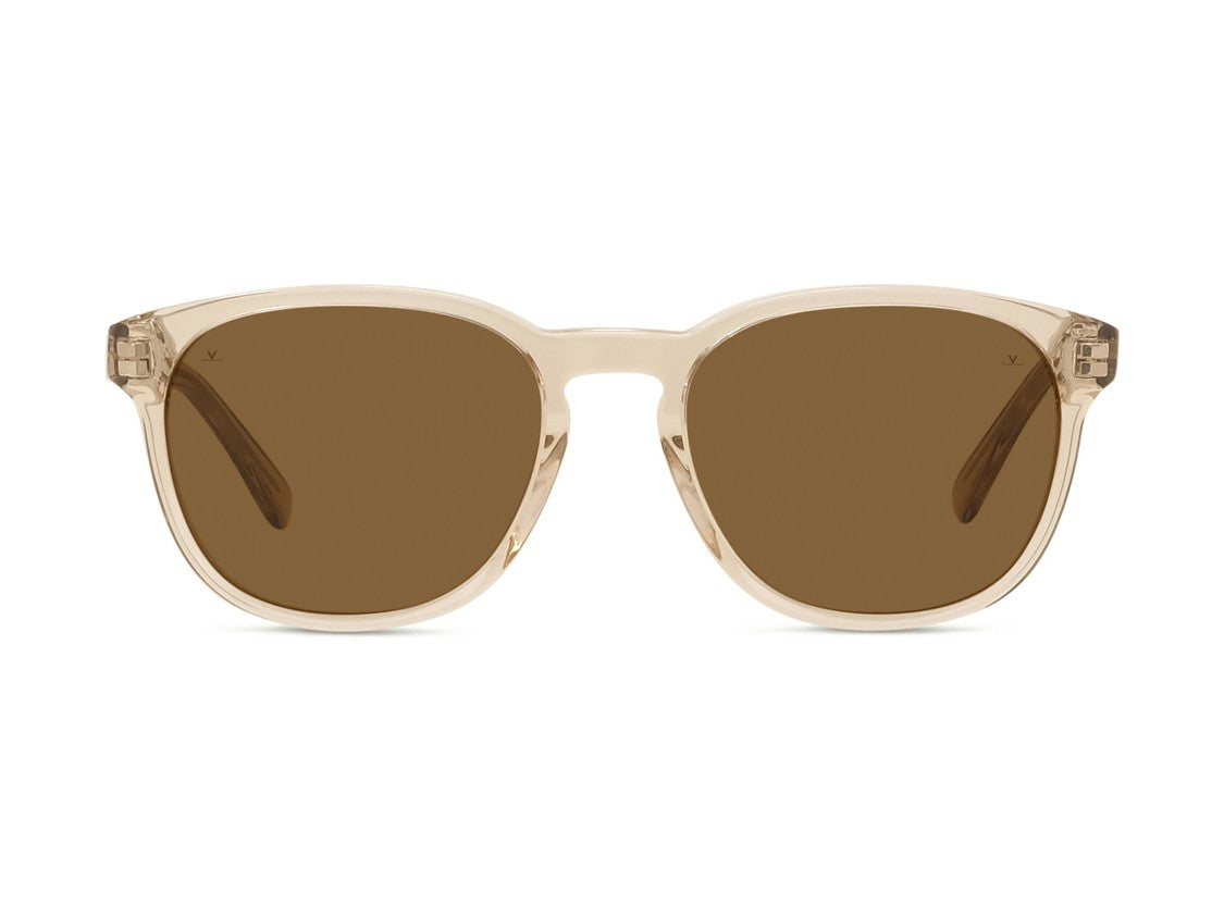 Vuarnet Brown Vu40011i Translucent Round Acetate Sunglasses