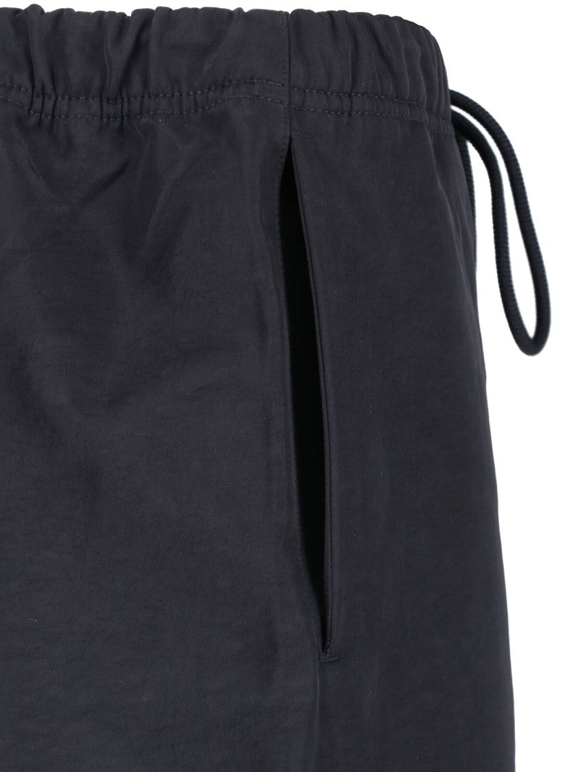 Fear Of God Essentials Black Relaxed Straight Leg Logo Trousers