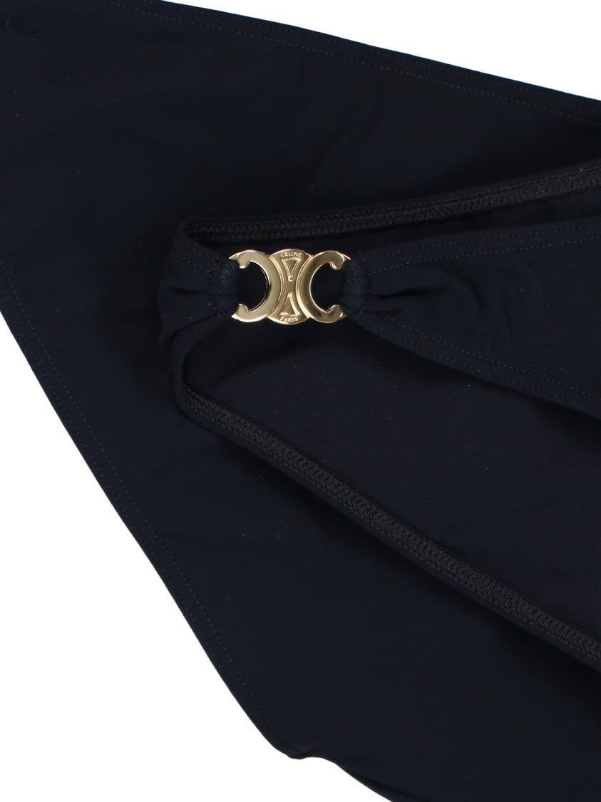 Céline "Triomphe" Bikini Bottom Black
