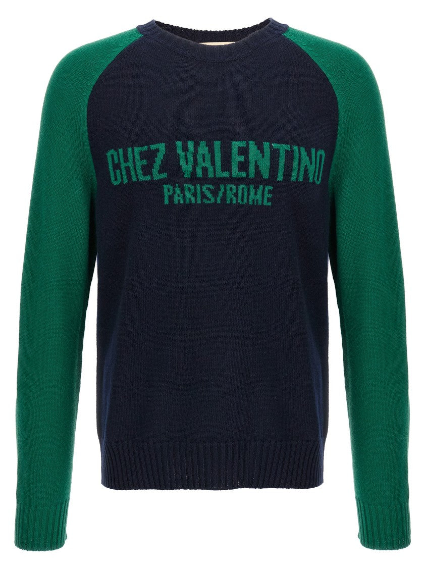 Valentino Garavani Wool And Cotton Blend Sweater