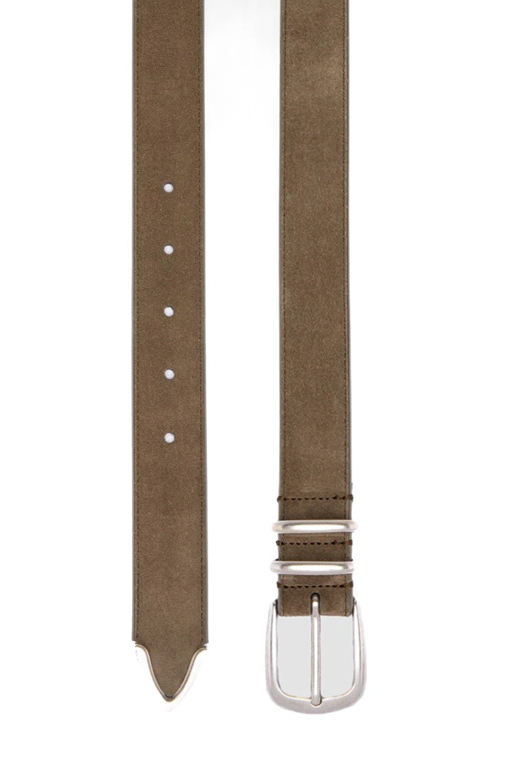 Officine Creative Handcrafted Suede Leather Classic Belt