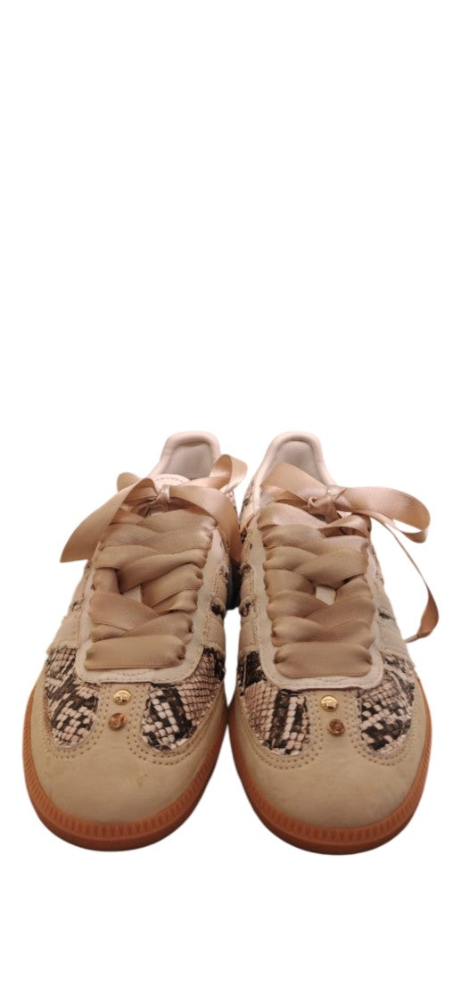 Nike Beige Sneakers With Snake Print Accents