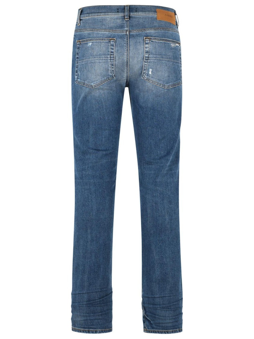 Amiri 'Stack' Blue Cotton Jeans