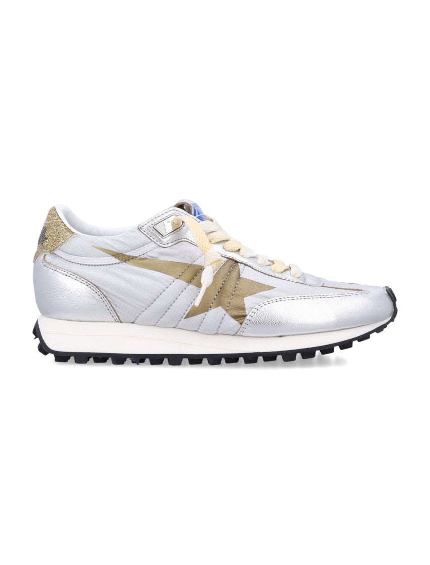 Golden Goose Metallic Silver Sneakers