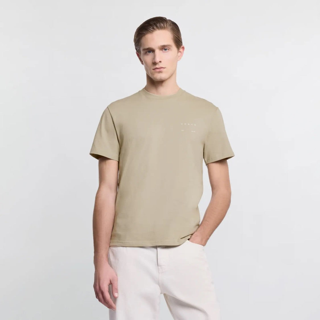 Hogan Ecru T-Shirt With Regular Fit