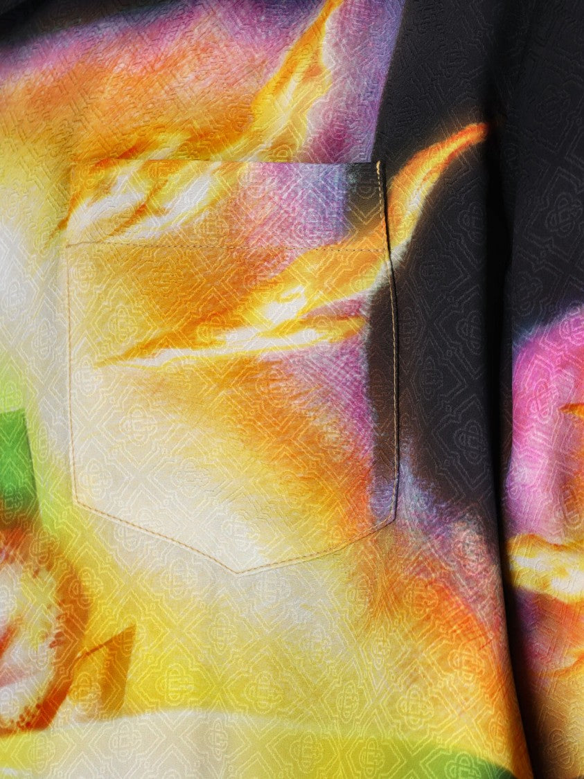 Casablanca Vibrant Multicolour Casual Shirt With Classic Collar