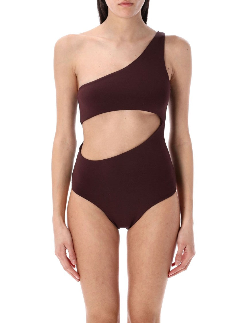 Magda Butrym Asymmetrical One-Piece Swimsuit With Striking Cut-Out