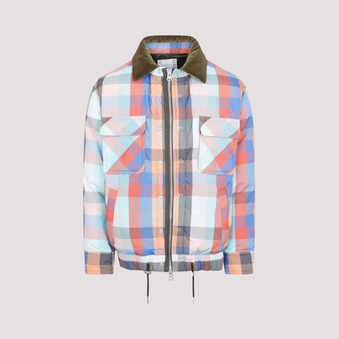Sacai Multicolored Plaid Padded Blouson