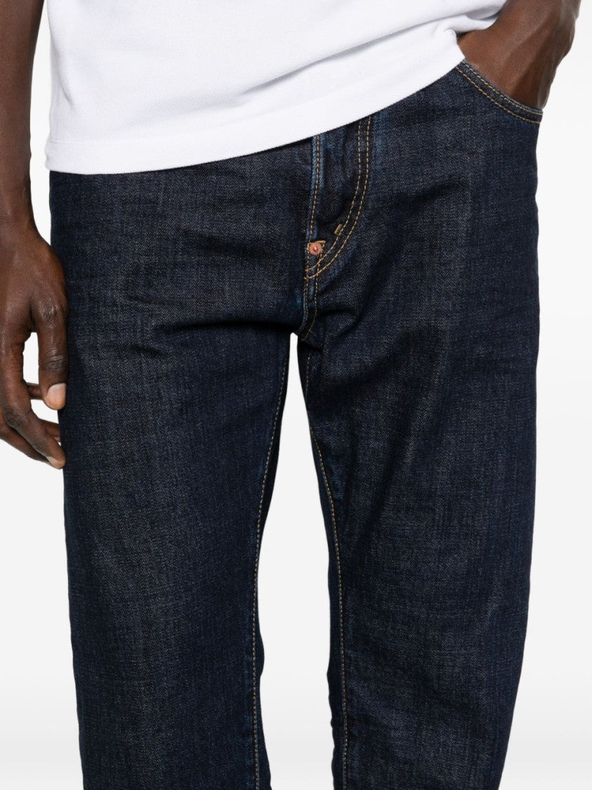 Dsquared2 Dark Indigo Straight-Leg Denim Jeans