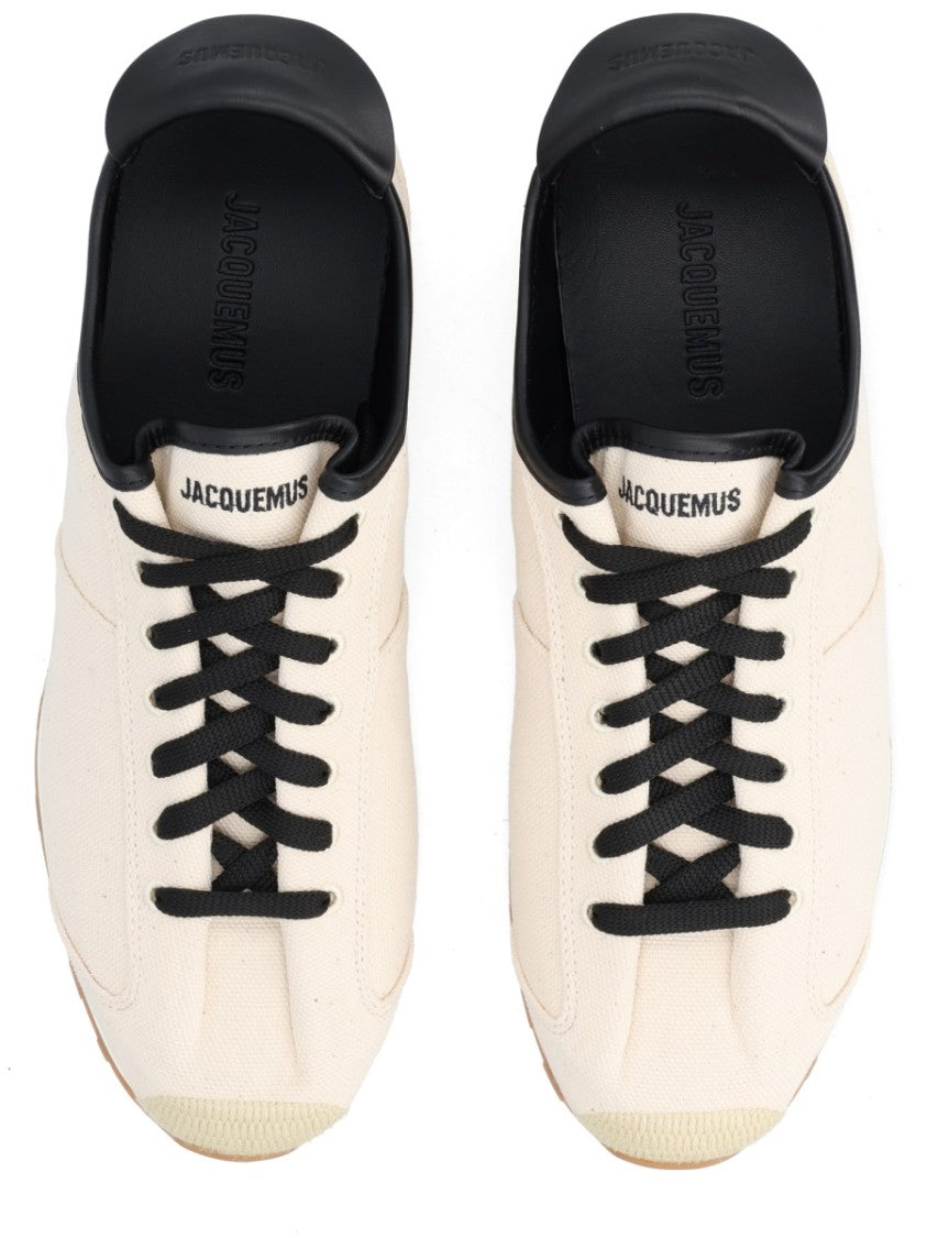 Jacquemus Les Tennis Low-Profile Lamb Leather Sneakers