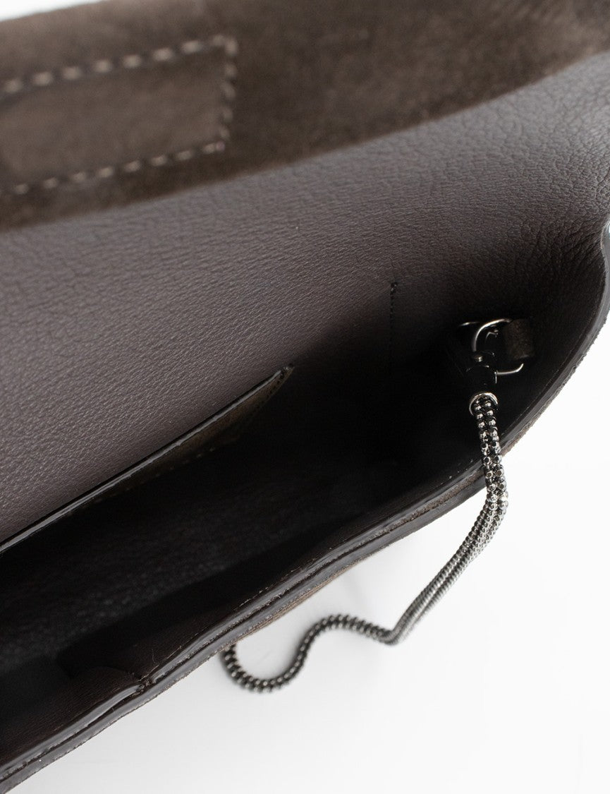 Brunello Cucinelli Refined Suede Clutch Bag