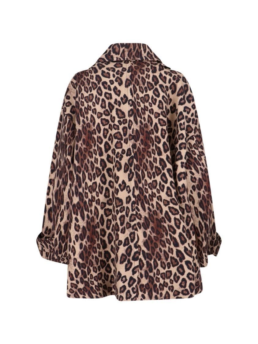 Alberto Biani Structured Multicolour Jacket With Front Zipper Closure