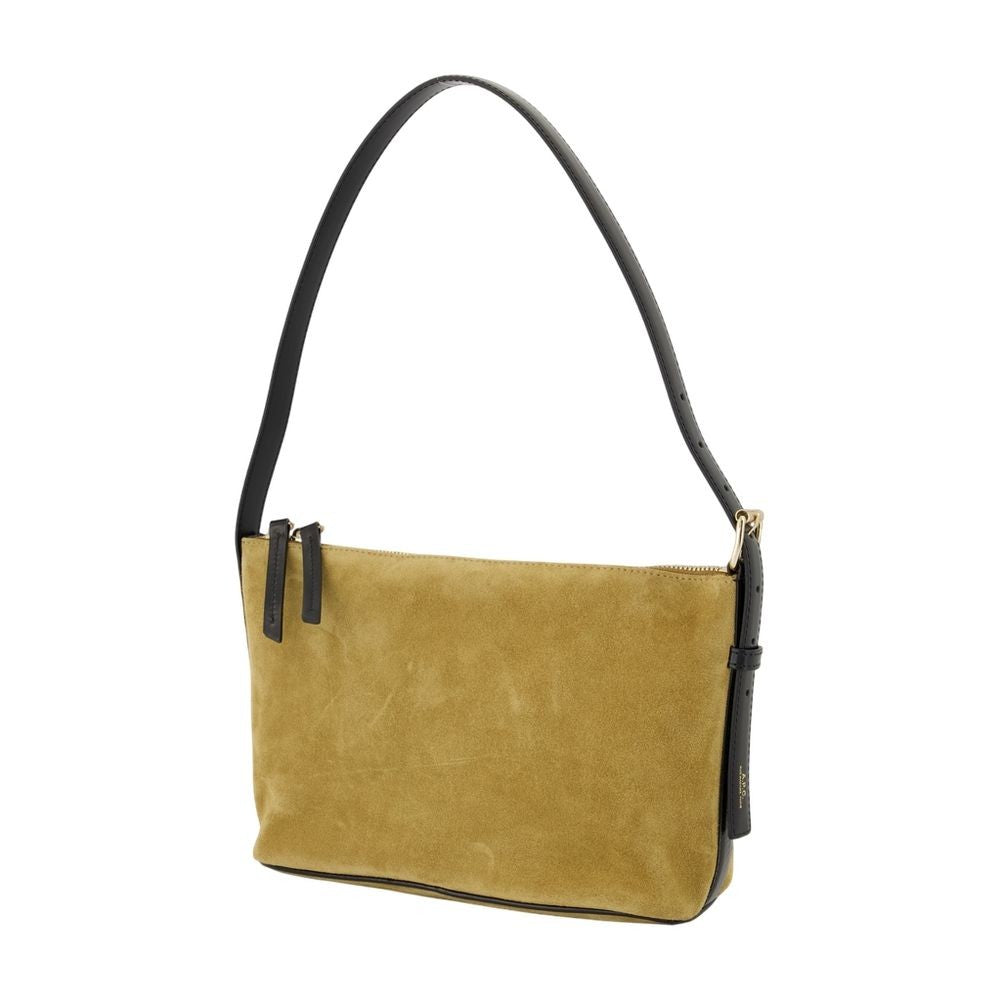 A.P.C. Vera Shoulder Bag - Leather - Khaki