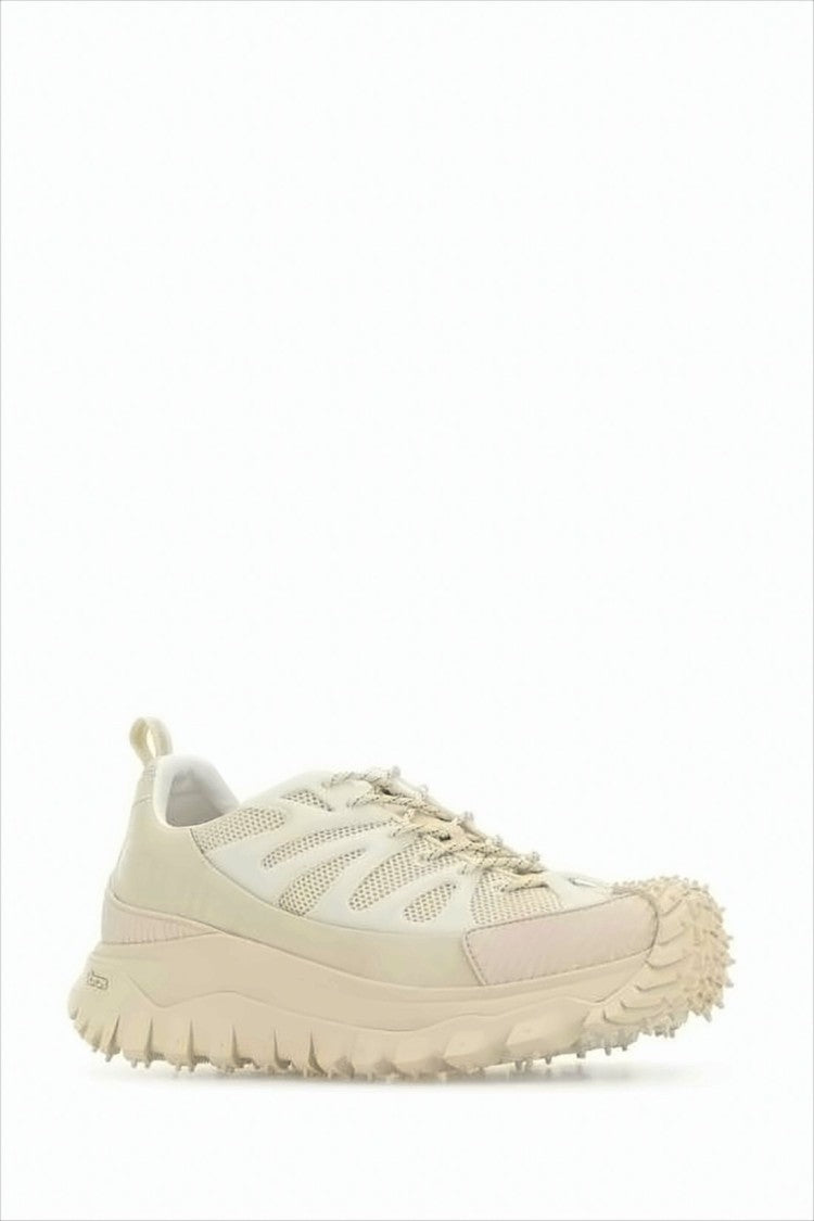 Moncler Low-Top Sneakers With Leather And Mesh Uppers