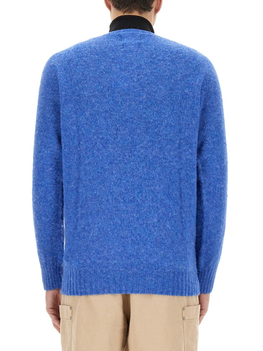 Howlin Wool Jersey Sweater With Puffed Shoulders