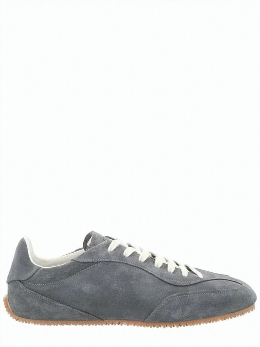 Axel Arigato Low-Profile Suede Sneakers With Gum Rubber Sole